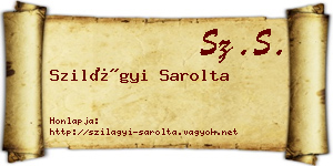 Szilágyi Sarolta névjegykártya