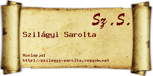 Szilágyi Sarolta névjegykártya