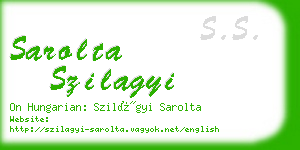 sarolta szilagyi business card